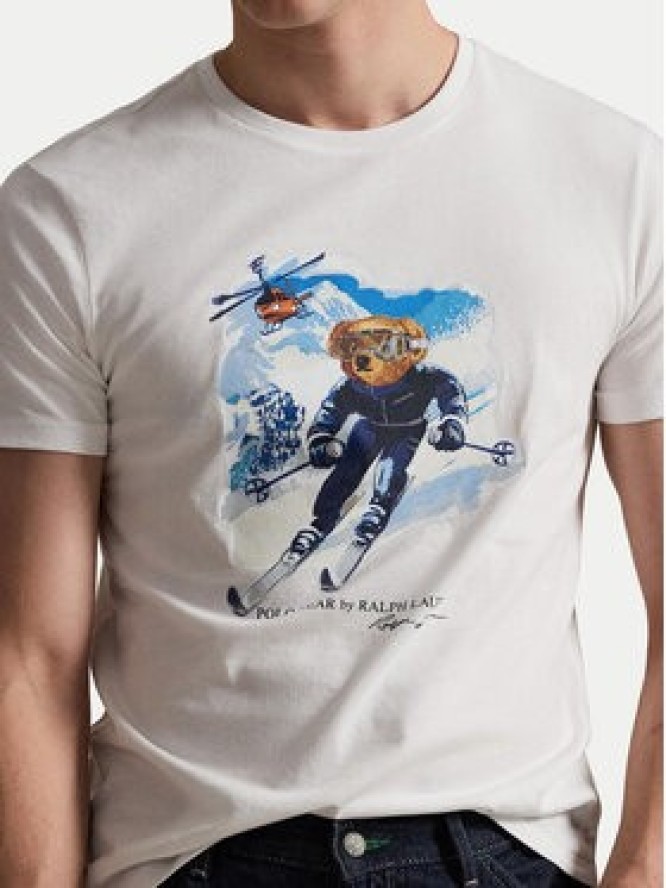 Polo Ralph Lauren T-Shirt 710P07343001 Biały Regular Fit
