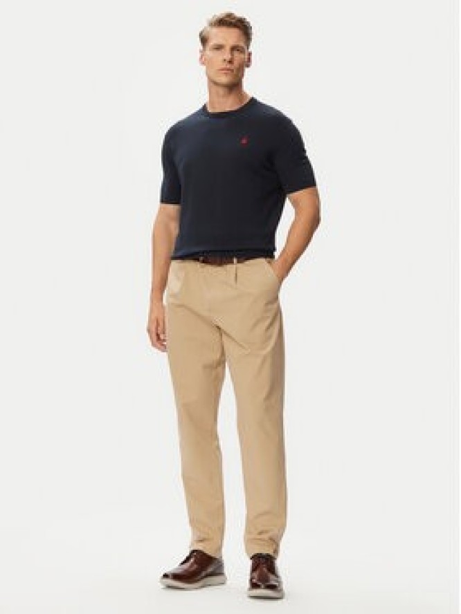 Beverly Hills Polo Club T-Shirt P-SS26M-M436344NVY Granatowy Regular Fit