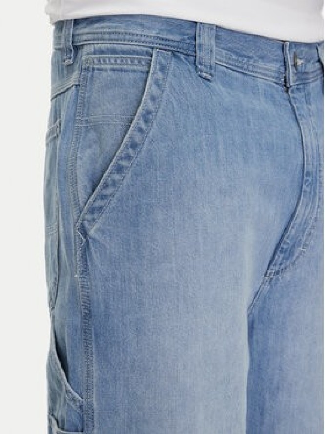 Lee Szorty jeansowe Carpenter 112364163 Niebieski Loose Fit