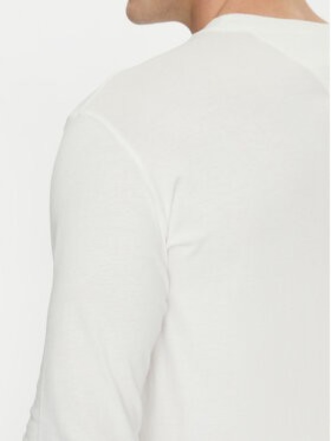 Tommy Jeans Longsleeve Linear DM0DM21138 Biały Slim Fit