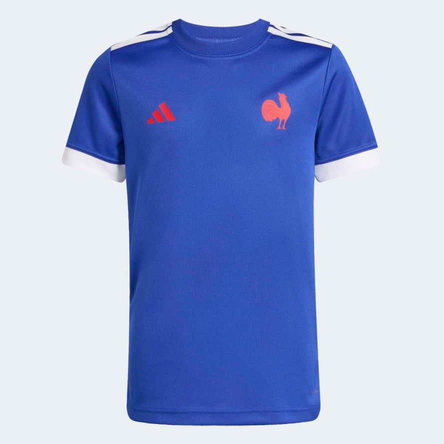 Koszulka do rugby ADIDAS Reprezentacja Rugby XV de France 25/26 na rozgrzewkę