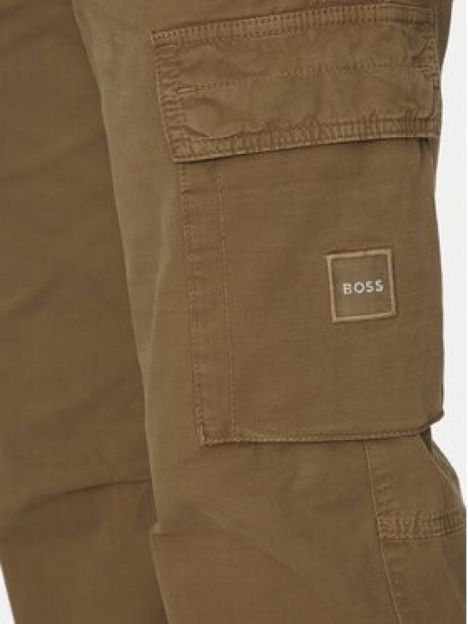 BOSS Spodnie materiałowe Sisla-8 50530599 Khaki Regular Fit