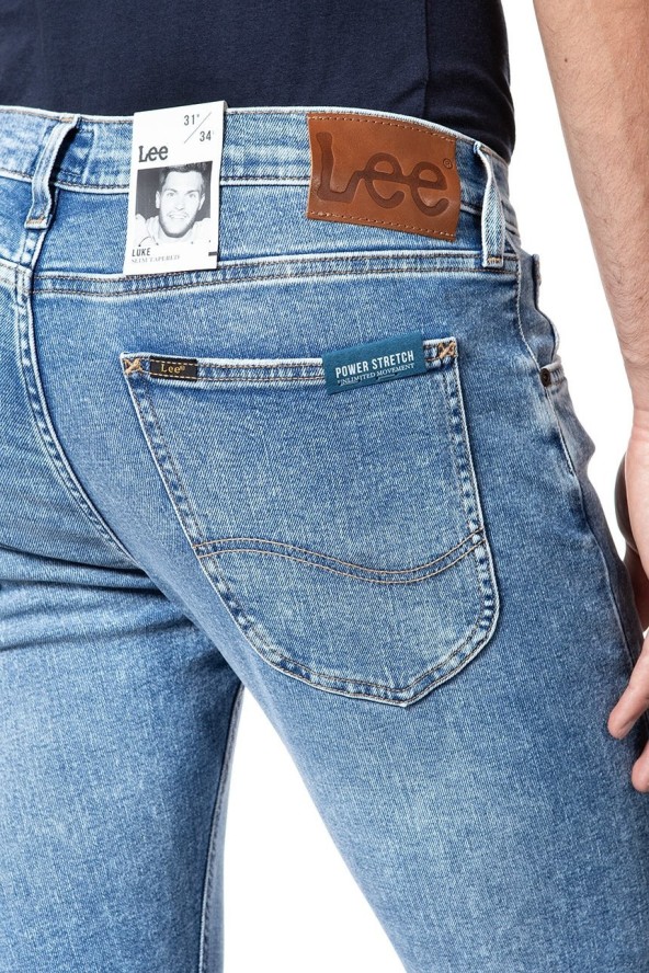 LEE LUKE MĘSKIE SPODNIE JEANSOWE JEANSY DŻINSY URBAN MID L719ROUT 112119409