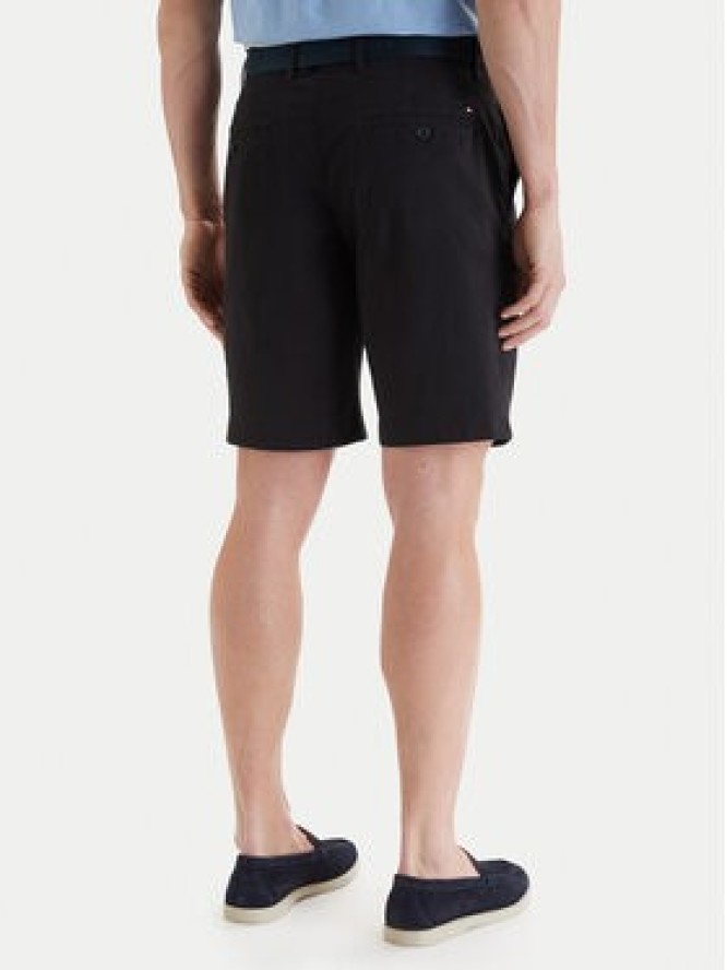 Tommy Hilfiger Komplet szorty i pasek Denton MW0MW42349 Czarny Slim Fit