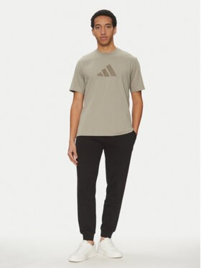 adidas T-Shirt Future Icons 3 Bar Logo JD4915 Beżowy Regular Fit