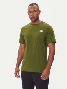 The North Face T-Shirt Redbox NF0A87NP Zielony Regular Fit
