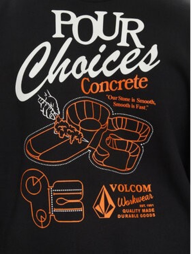 Volcom Bluza Pour Choises A4112511 Czarny Loose Fit