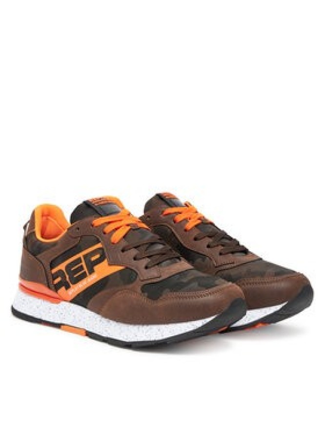 REPLAY Sneakersy GMS68 .000.C0096T Brązowy
