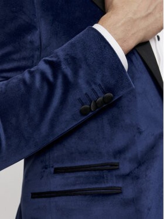 KARL LAGERFELD Marynarka 155270 541009 Granatowy Slim Fit