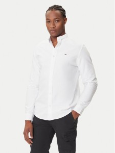 Tommy Jeans Koszula Essential DM0DM21690 Biały Regular Fit