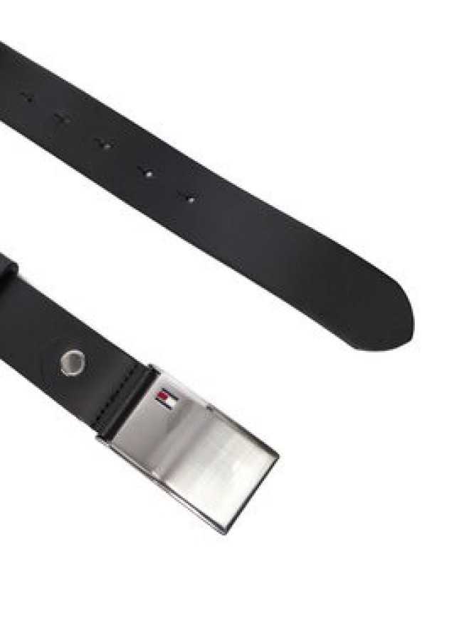 Tommy Hilfiger Pasek Męski Th Plaque Belt 3.5 Adj AM0AM01995 Czarny