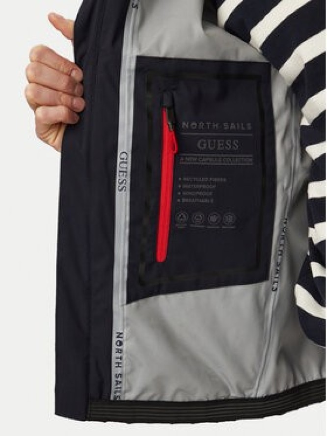 Guess Kurtka przejściowa M6GL36 W2166 Granatowy Regular Fit