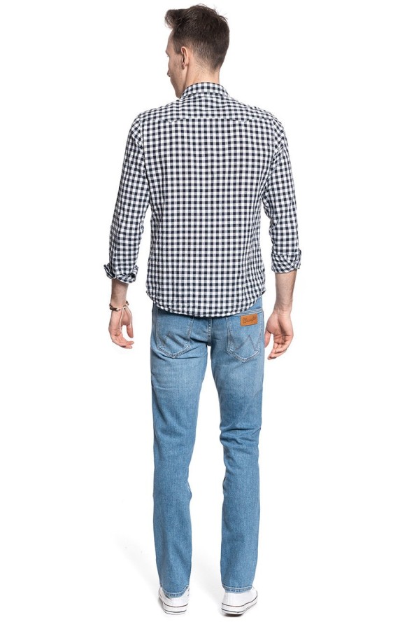 WRANGLER SPODNIE MĘSKIE GREENSBORO MID SUMMER BLUE W15QV712Z 112127106