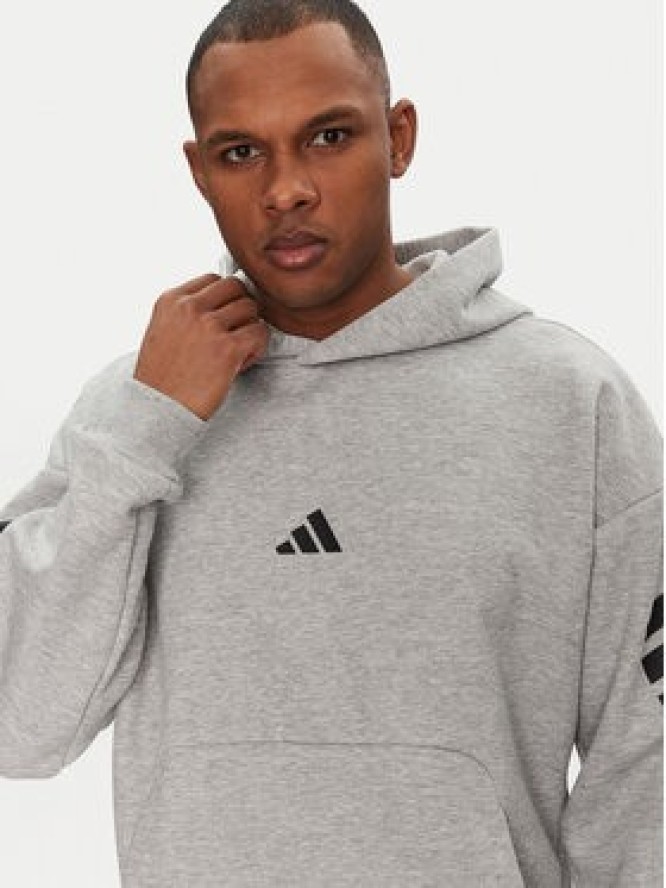 adidas Bluza Future Icons 3-Stripes JD4847 Szary Regular Fit