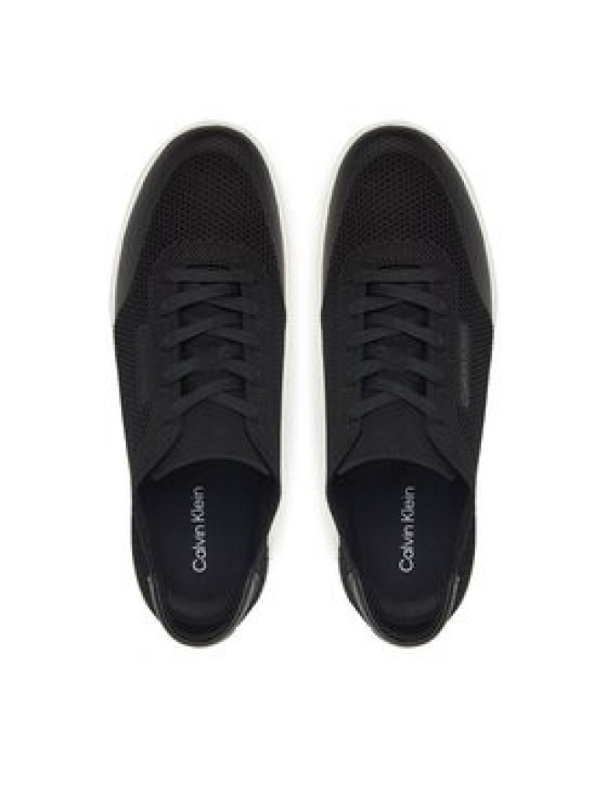 Calvin Klein Sneakersy Low Top Lace Up Knit HM0HM01726 Czarny