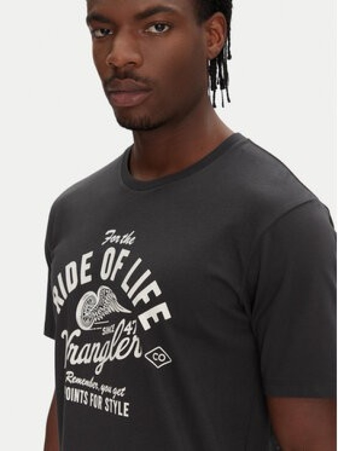 Wrangler T-Shirt Americana 112362790 Czarny Regular Fit