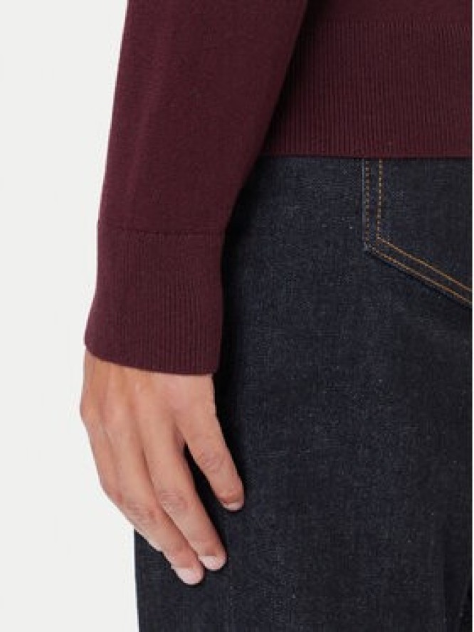 Tommy Hilfiger Sweter MW0MW28047 Bordowy Regular Fit