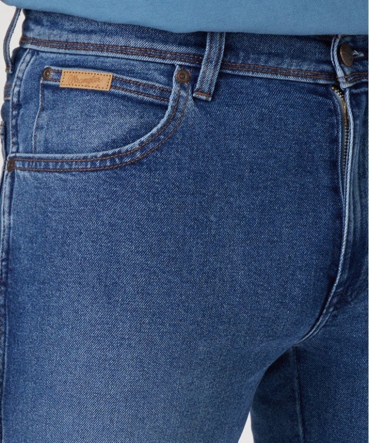 WRANGLER TEXAS SLIM MĘSKIE SPODNIE JEANSOWE JEANSY COOL SHADE W12SYLZ88 112330697