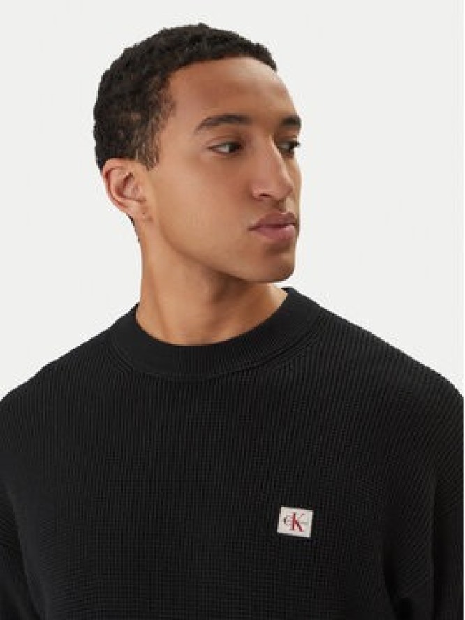 Calvin Klein Jeans Sweter LV04RD313G Czarny Regular Fit