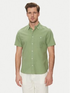 Blend Koszula 20718401 Zielony Regular Fit