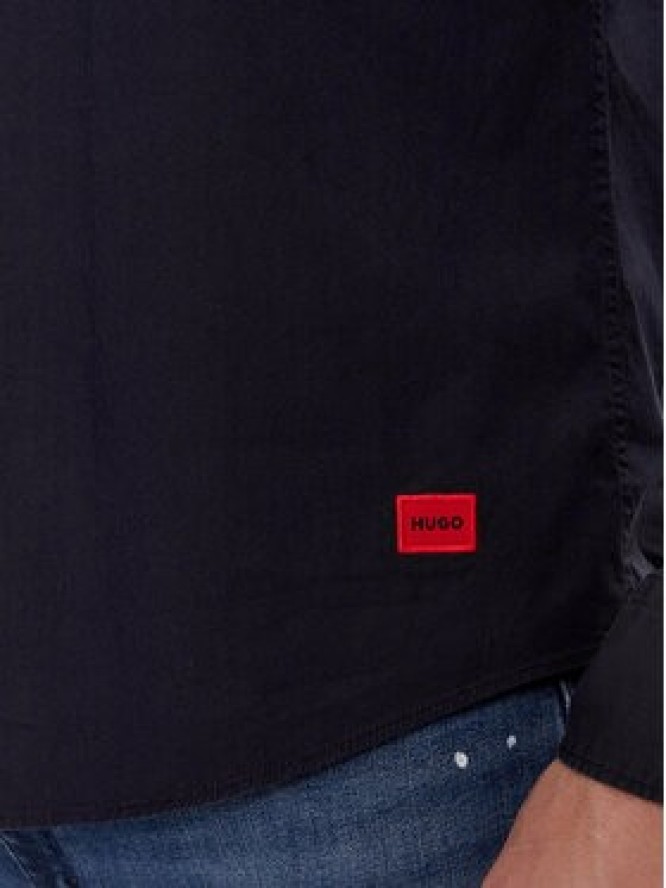 Hugo Koszula Ermo 50500216 Granatowy Slim Fit