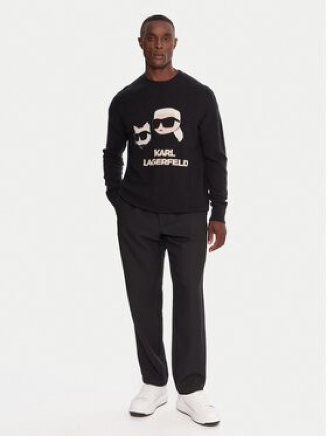 KARL LAGERFELD Sweter 655030 554306 Czarny Regular Fit