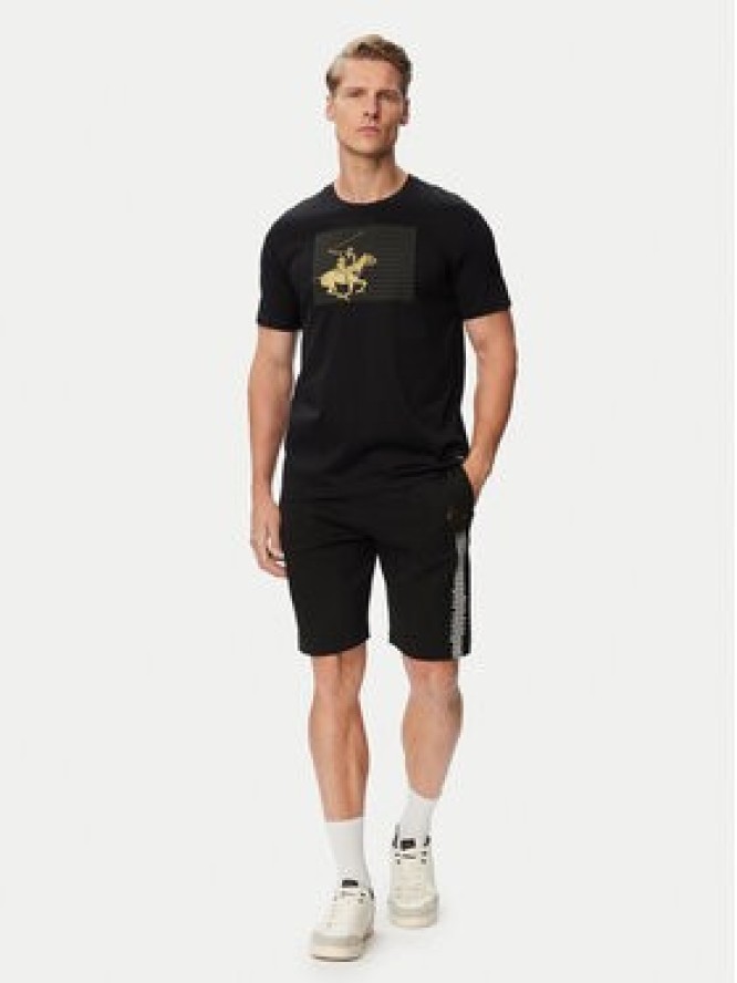 Beverly Hills Polo Club T-Shirt M1617-HR Czarny Regular Fit