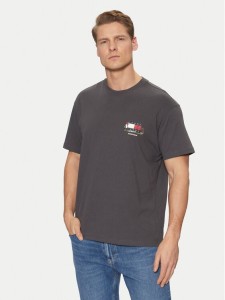 Tommy Jeans T-Shirt Novelty DM0DM20351 Szary Relaxed Fit