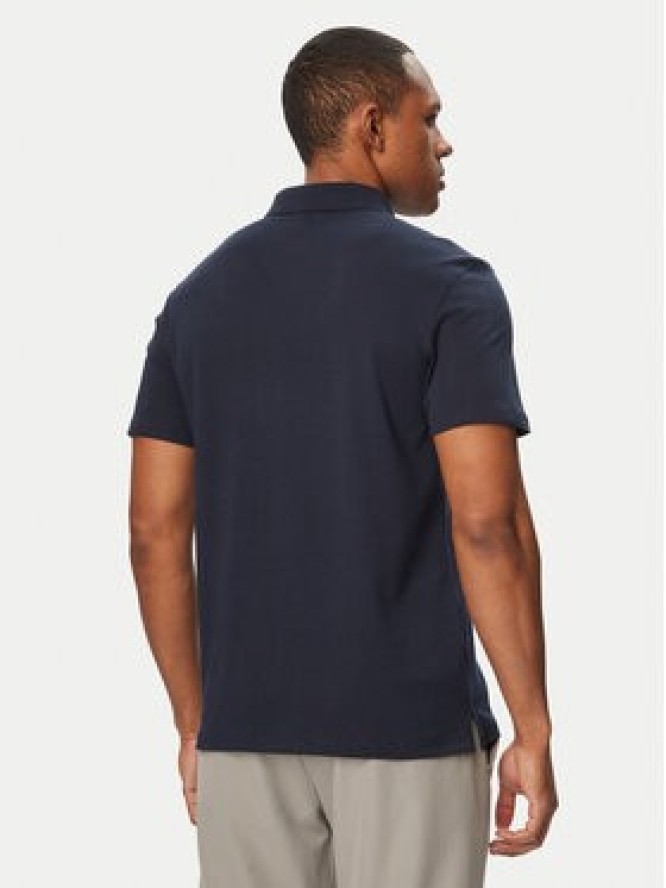 Calvin Klein Polo Supima LV04LH204G Granatowy Regular Fit