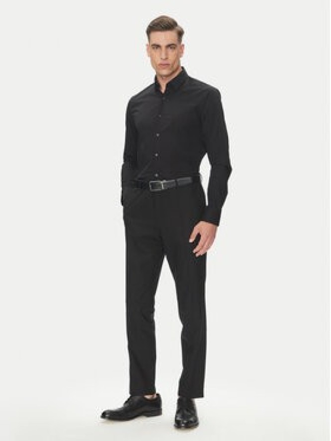 Calvin Klein Koszula Essential LV019EU030 Czarny Slim Fit