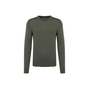 Sweter z dekoltem w kształcie litery V Kariban