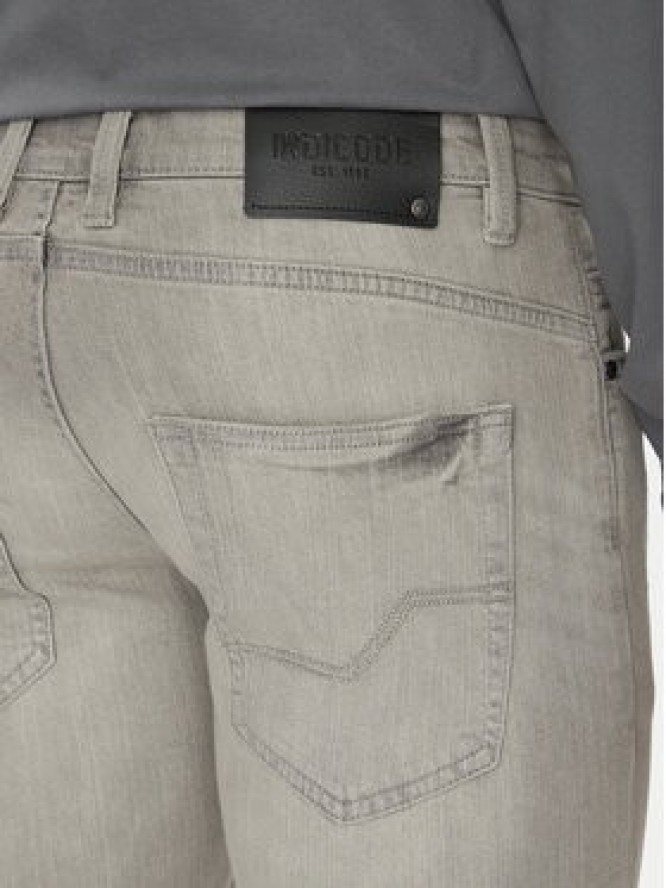 INDICODE Szorty jeansowe Kaden Holes 70-104 Szary Regular Fit