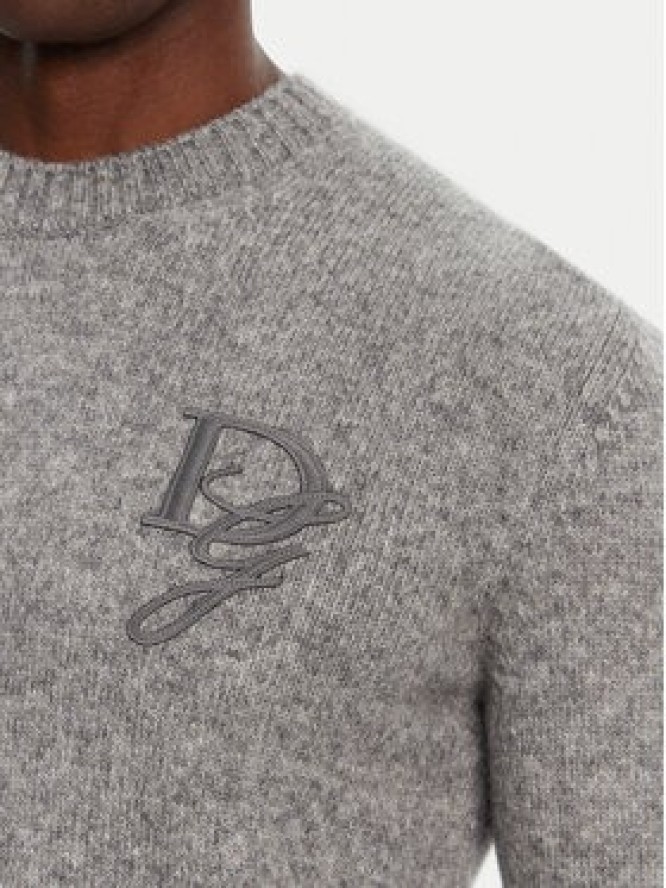 Dolce&Gabbana Sweter GXX02Z JFMIM Szary Regular Fit