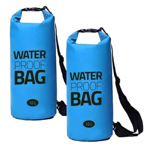 Dry Bag - wodoodporna torba 10 l - niebieska - 17x46 cm - duffel bag