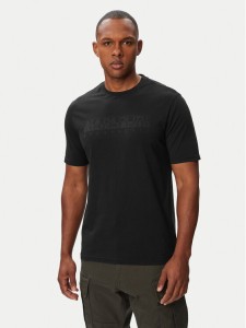 Napapijri T-Shirt S-Bollo SS 3 NP0A8BAF Czarny Regular Fit