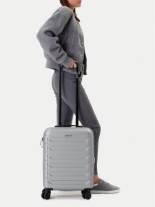 Gino Rossi Walizka kabinowa GIN-S-003-05-SILVER Srebrny
