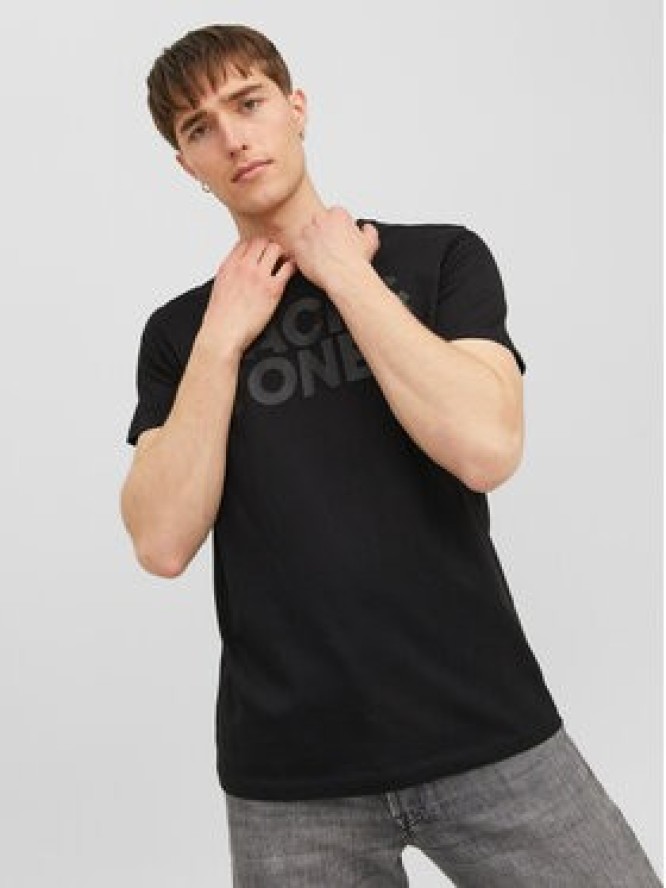 Jack & Jones T-Shirt Corp 12151955 Czarny Standard Fit