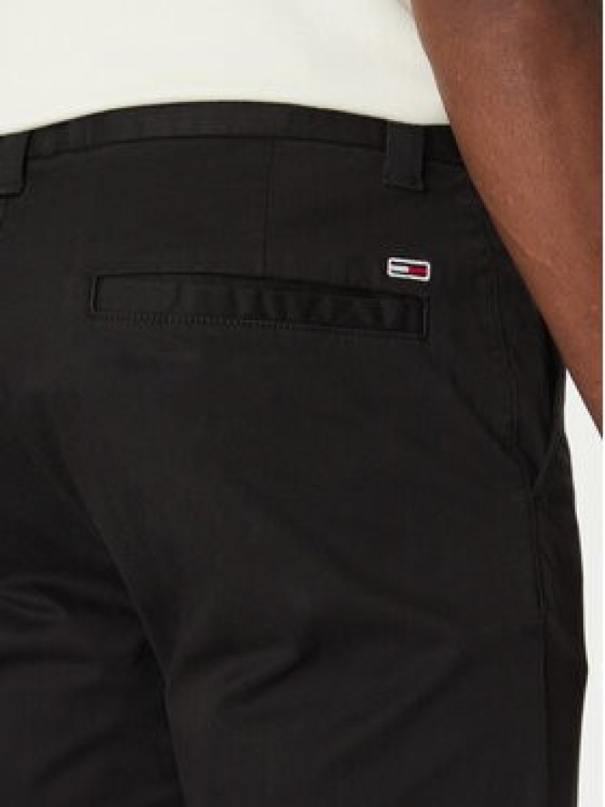 Tommy Jeans Chinosy Austin DM0DM20282 Czarny Slim Fit