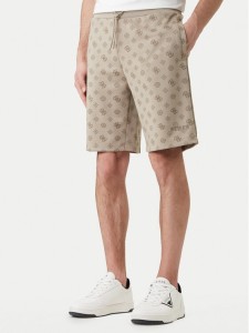 Guess Szorty sportowe Z6GD03 K2851 Beżowy Regular Fit