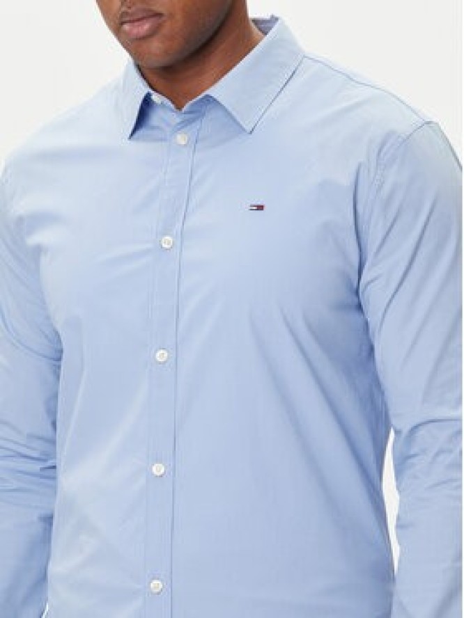 Tommy Jeans Koszula DM0DM04405 Błękitny Slim Fit