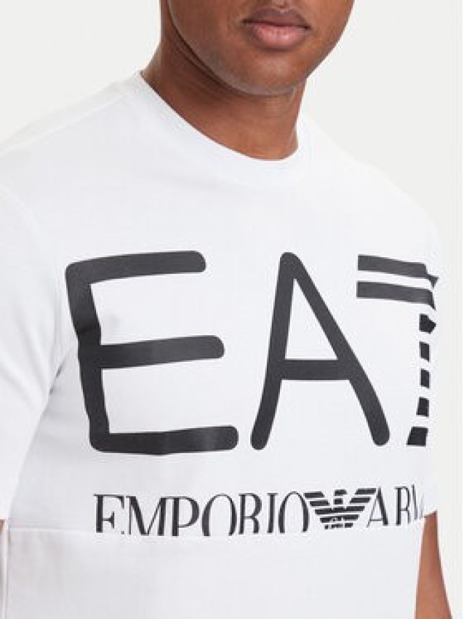 EA7 Emporio Armani T-Shirt 7M002200 AF27188 U0002 Biały Regular Fit