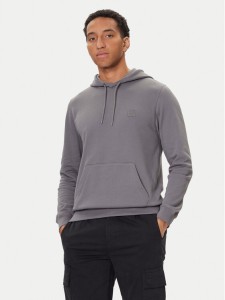 BOSS Bluza Wetalk 50509314 Szary Regular Fit