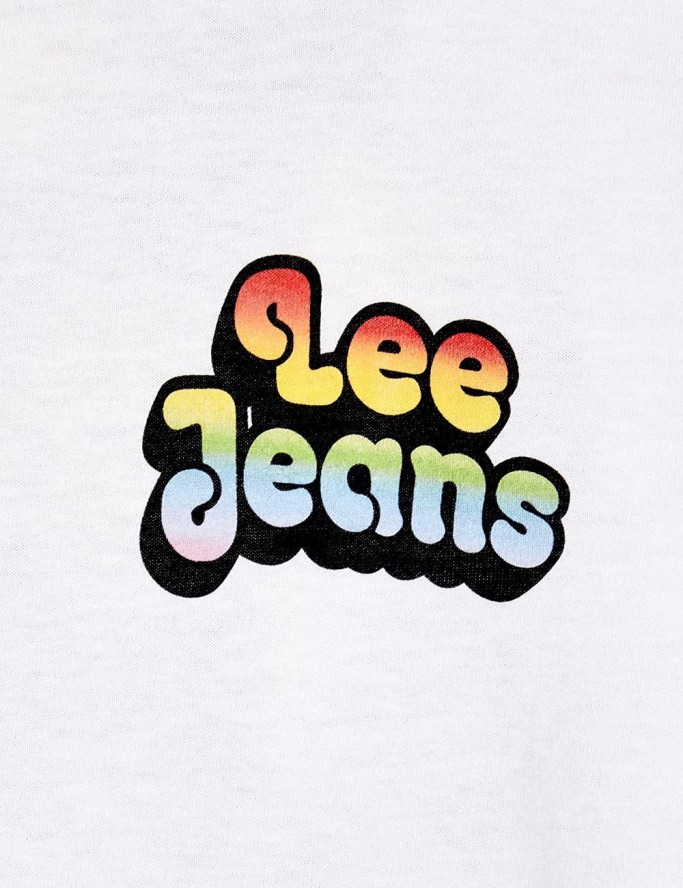 LEE PRIDE TEE CHEST GRAP MĘSKI T-SHIRT WHITE L63GFE12 112140448