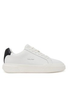 Calvin Klein Sneakersy Chunky Cupsole Laceup Lth YM0YM01344 Biały