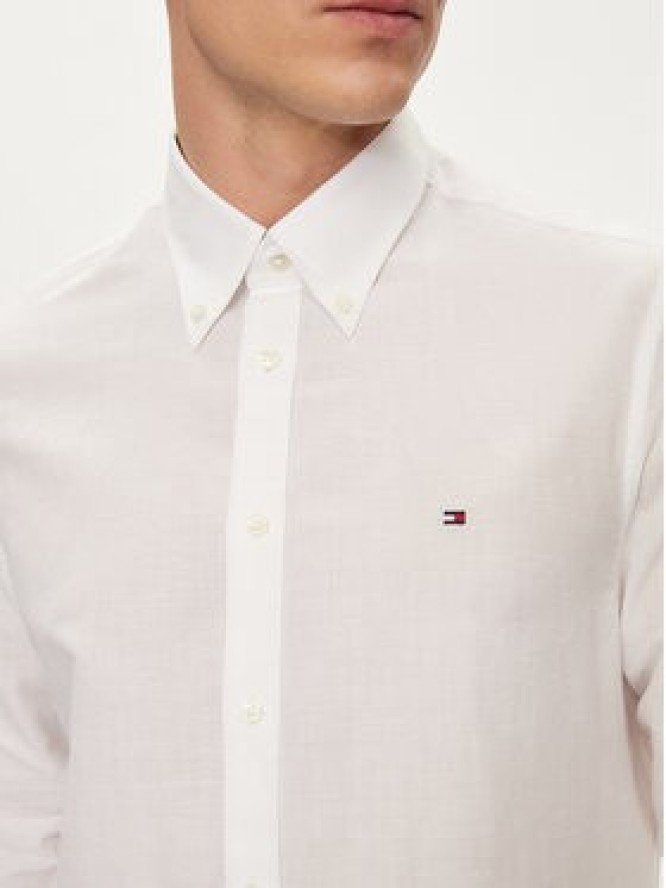 Tommy Hilfiger Koszula MW0MW34632 Biały Slim Fit