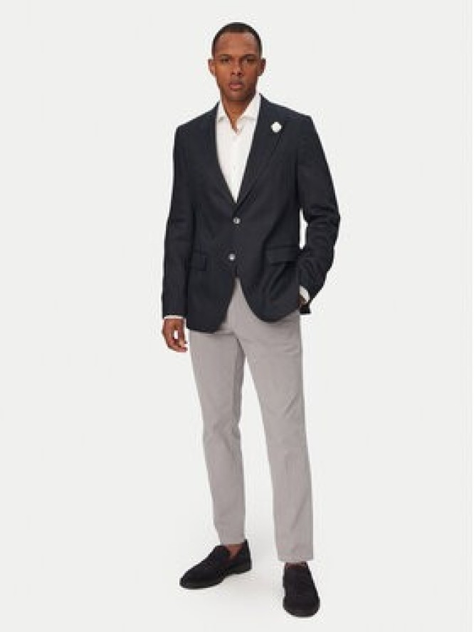 BOSS Marynarka Hutson Peak 262 50561857 Niebieski Slim Fit