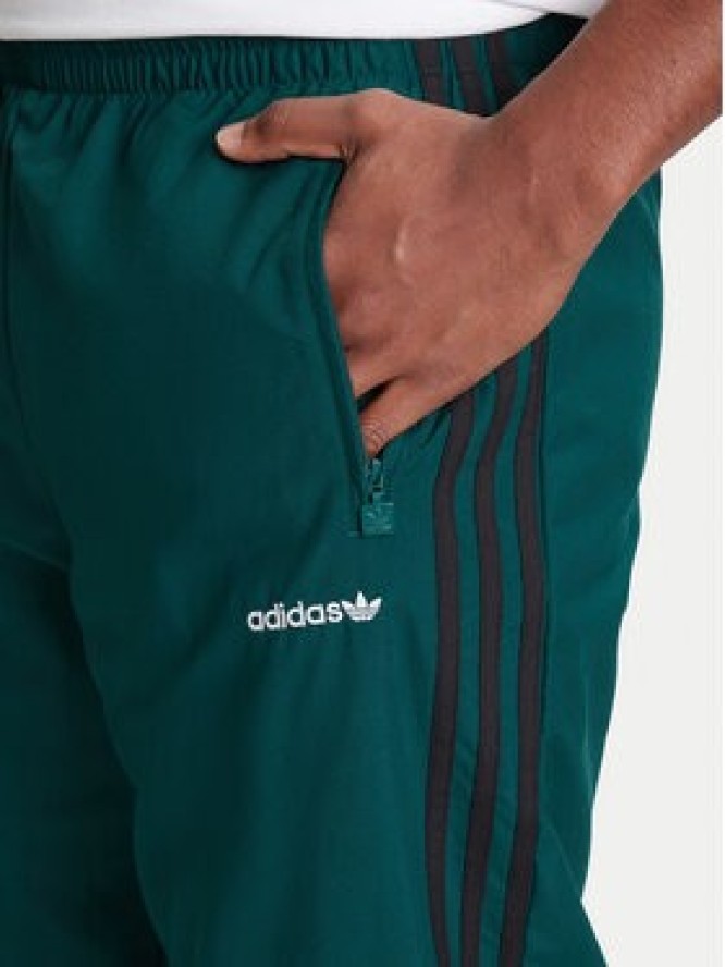 adidas Spodnie dresowe Brushed JX3079 Zielony Regular Fit