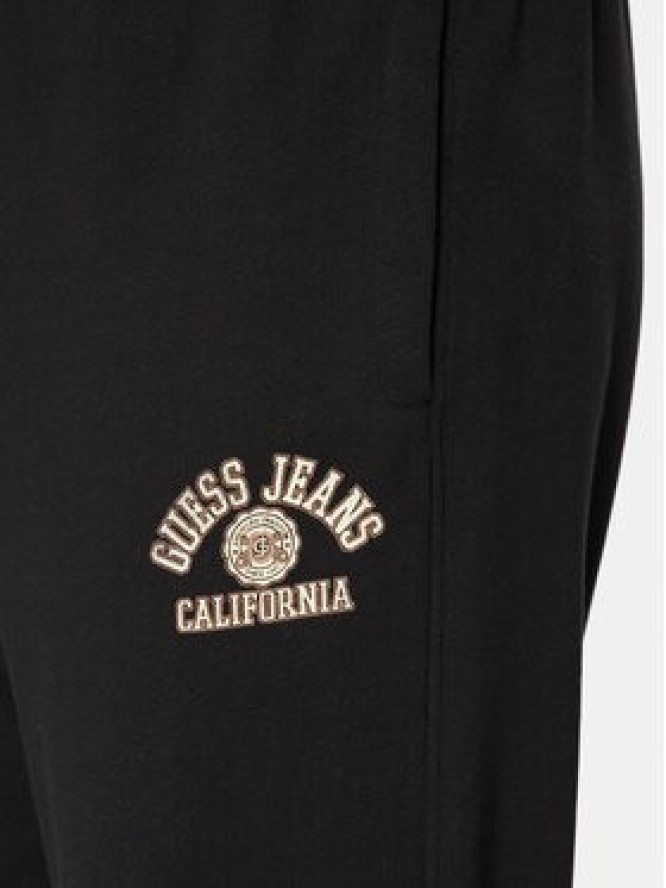Guess Jeans Spodnie dresowe M5RB52 KCPR1 Czarny Regular Fit