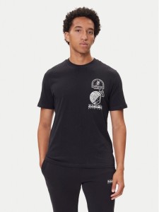 Napapijri T-Shirt S-Funes Ss NP0A88UA Czarny Regular Fit