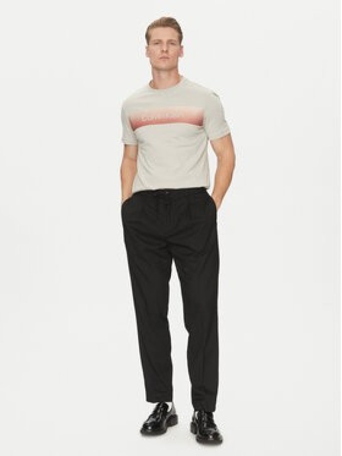 Calvin Klein T-Shirt Linear Ombre K10K114163 Szary Regular Fit